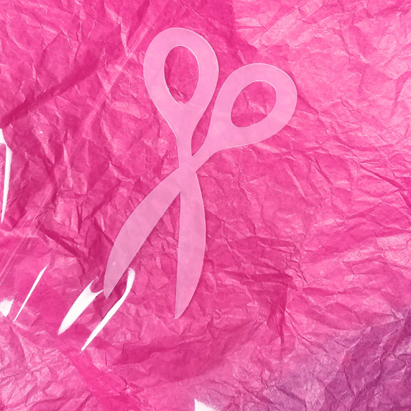 Schere - Silikoneinlage / Silikonstempel